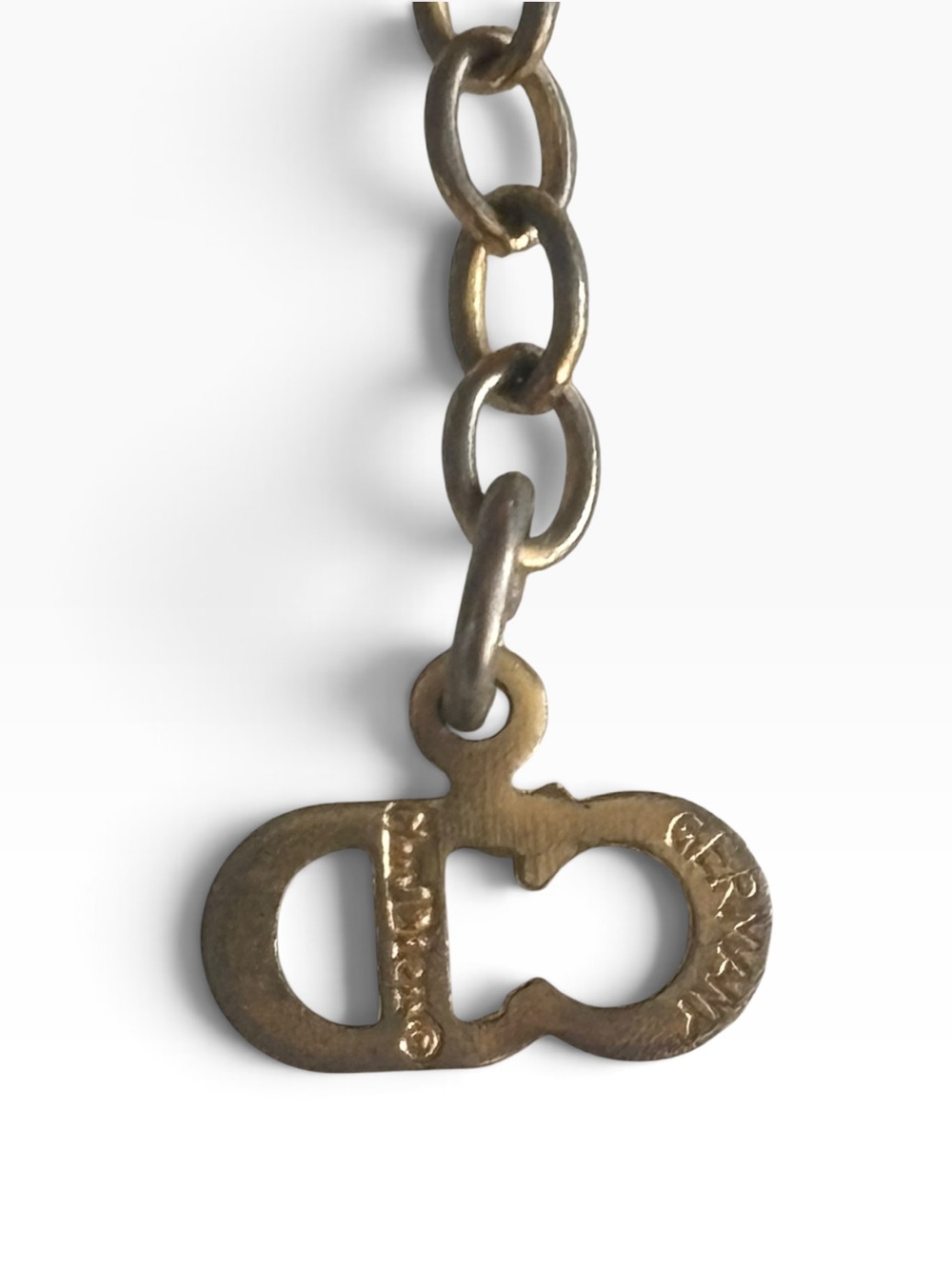 Dior Vintage Crystal Logo Necklace - Picture 5 of 5